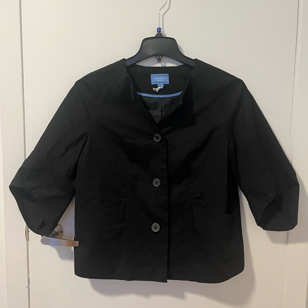 SimplyVera by Vera Wang Black Women's topper